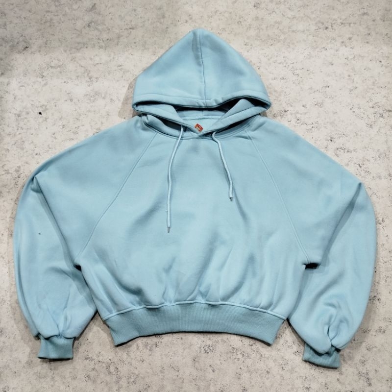 Jaket pullover hoodie wanita crop unbrand made in china