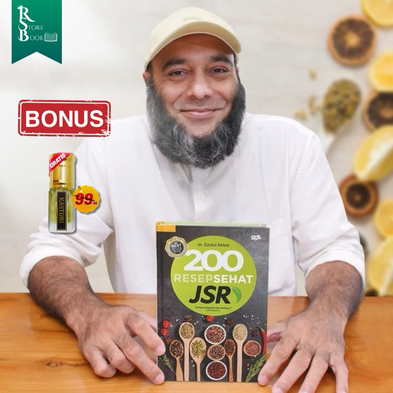 Original Buku 200 Resep sehat JSR dr. Zaidul Akbar Buku JSR Zaidul Akbar JST Store Official Bonus Pa