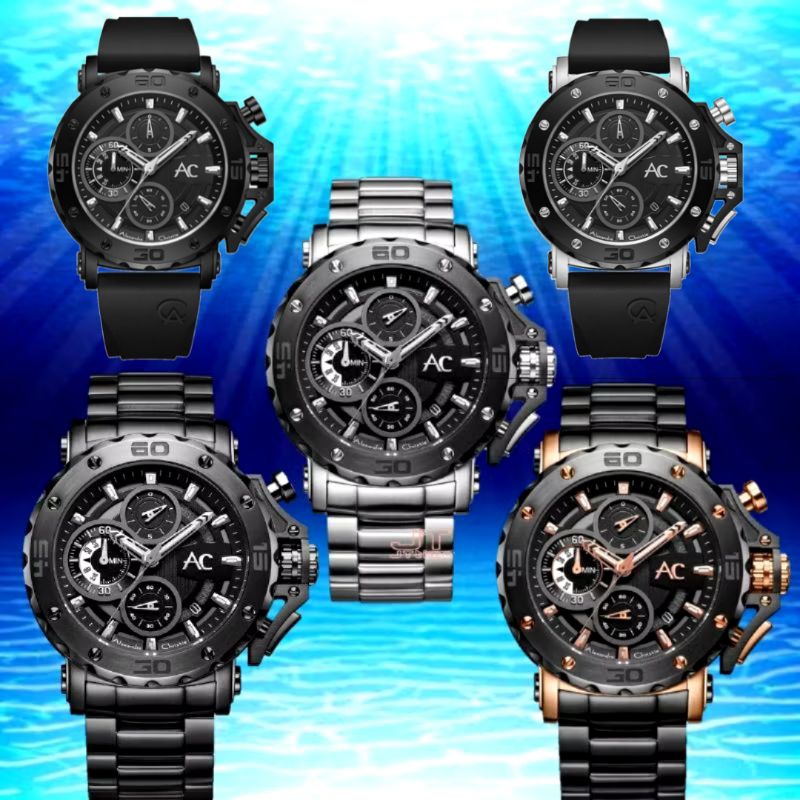 AC9205MC Collection Jam Tangan Pria Alexandre Christie AC 9205 Original