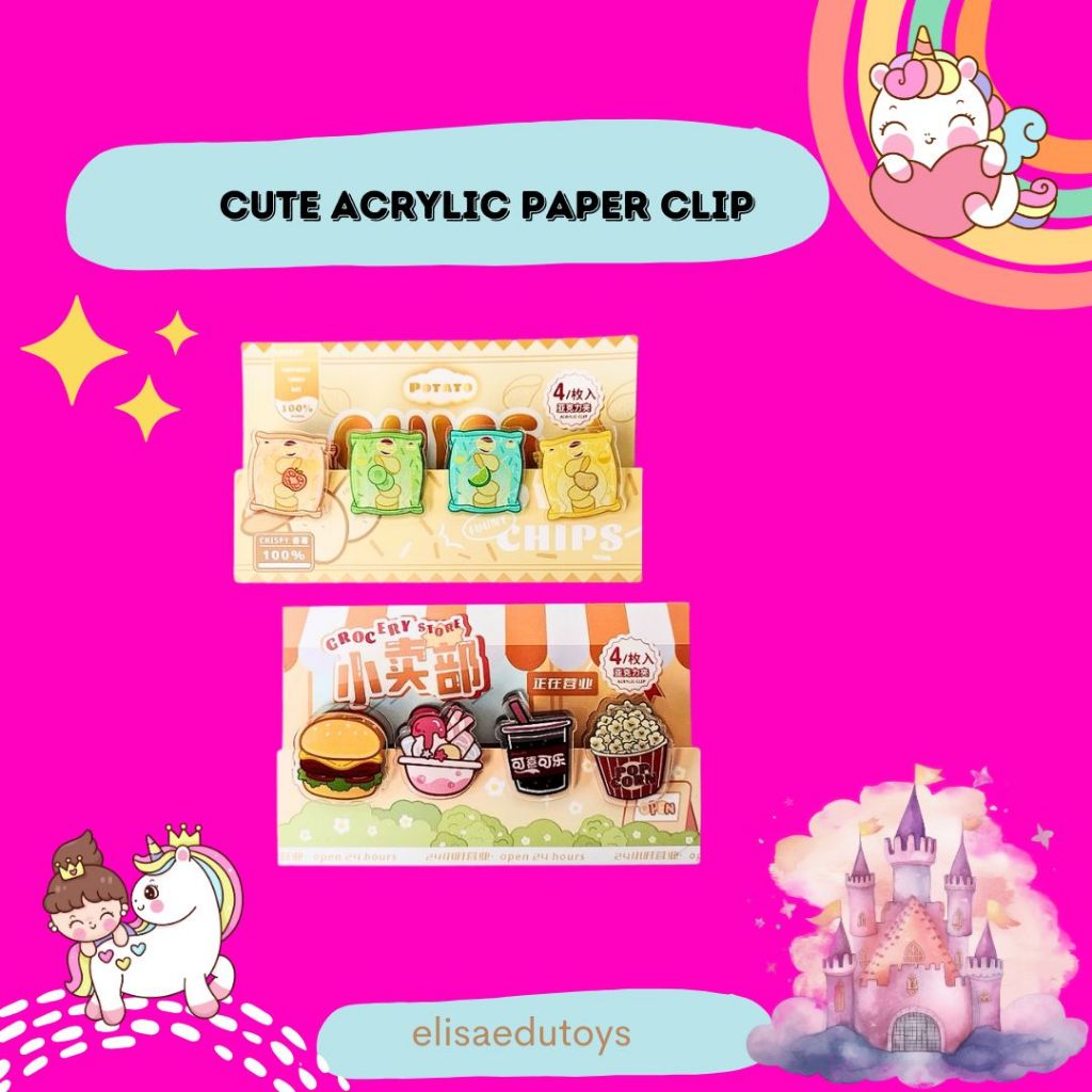 

jepitan kertas cute paper clip acrylic