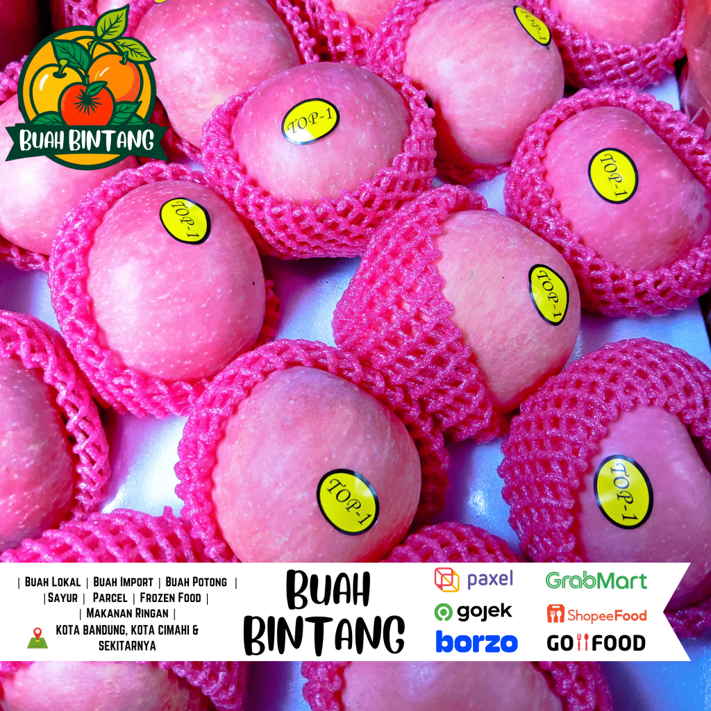 

Apel Fuji Top Premium 1 Kg / 500 Gr - Buah Bintang
