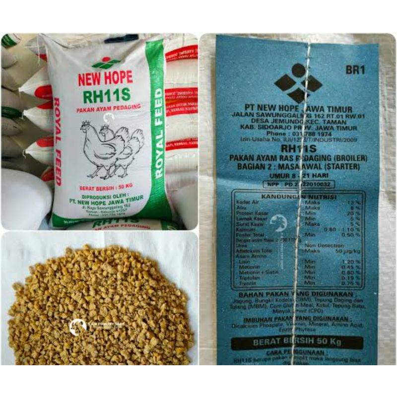 New Hope Rh11S Pur Ayam Murah Ayam Pedaging/unggas 10 kilo