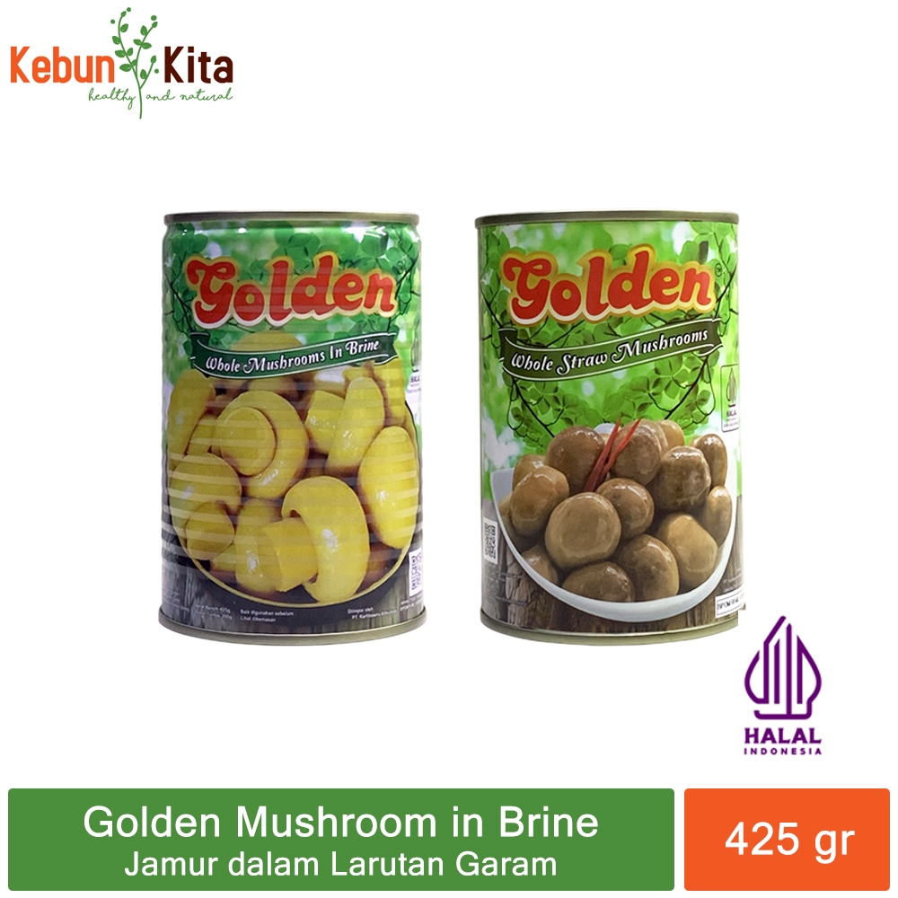 

Golden Mushrooms in Brine 425 gr - Jamur Kaleng