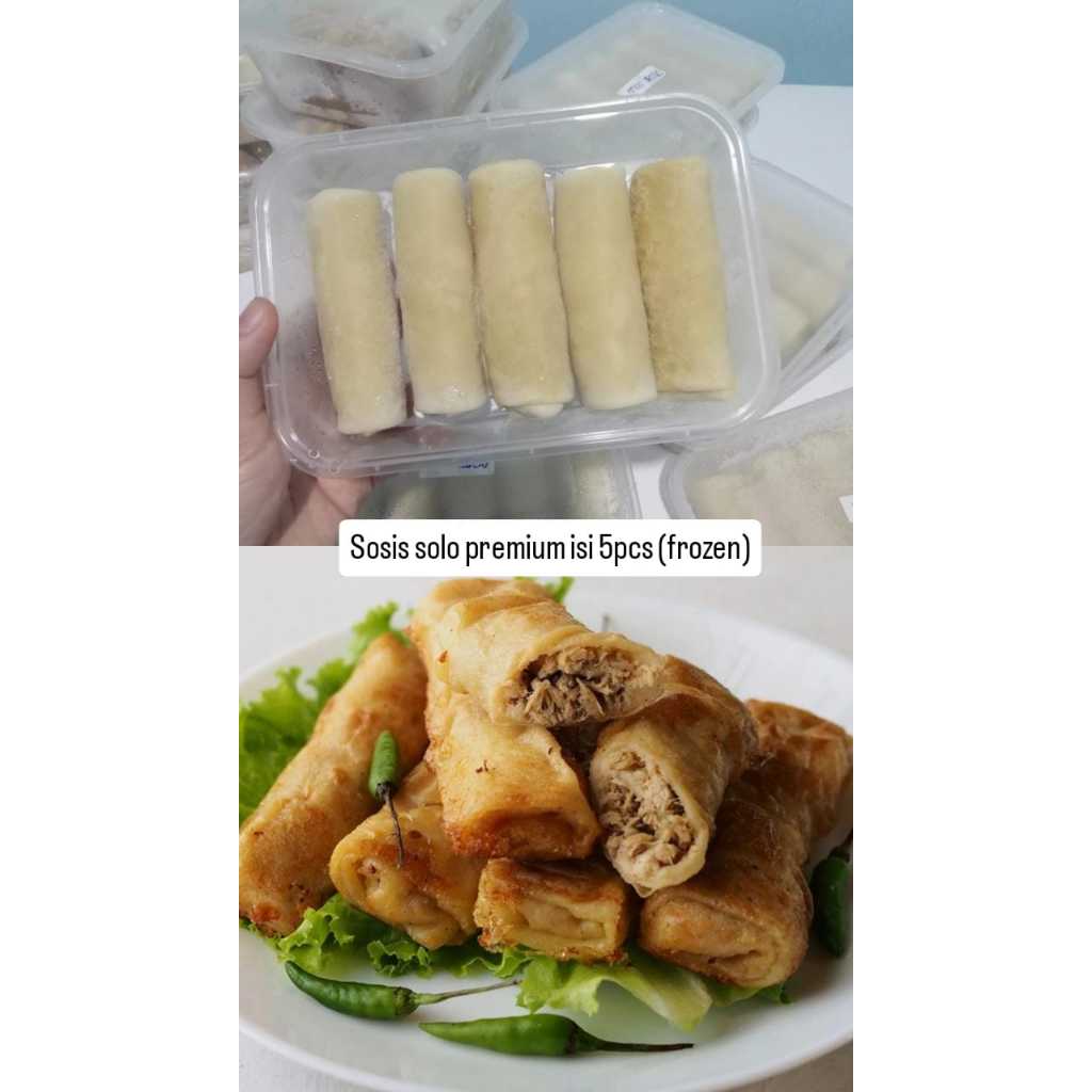 

Sosis solo ayam premium isi 5pcs | home made (frozen)