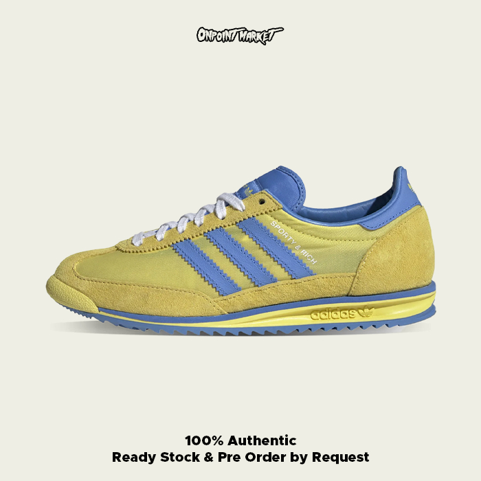 Adidas SL72 x Sporty & Rich 'Yellow Real Blue' (JH6702)