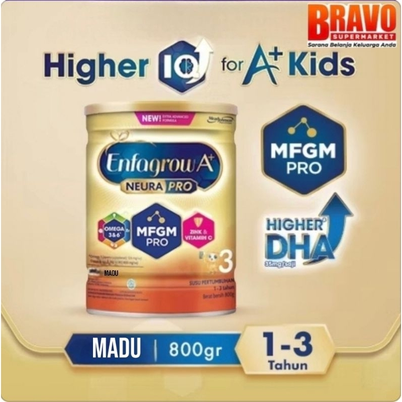 

ENFAGROW A+ 3 MADU 800 gr Susu Formula Anak 1 - 3 Tahun