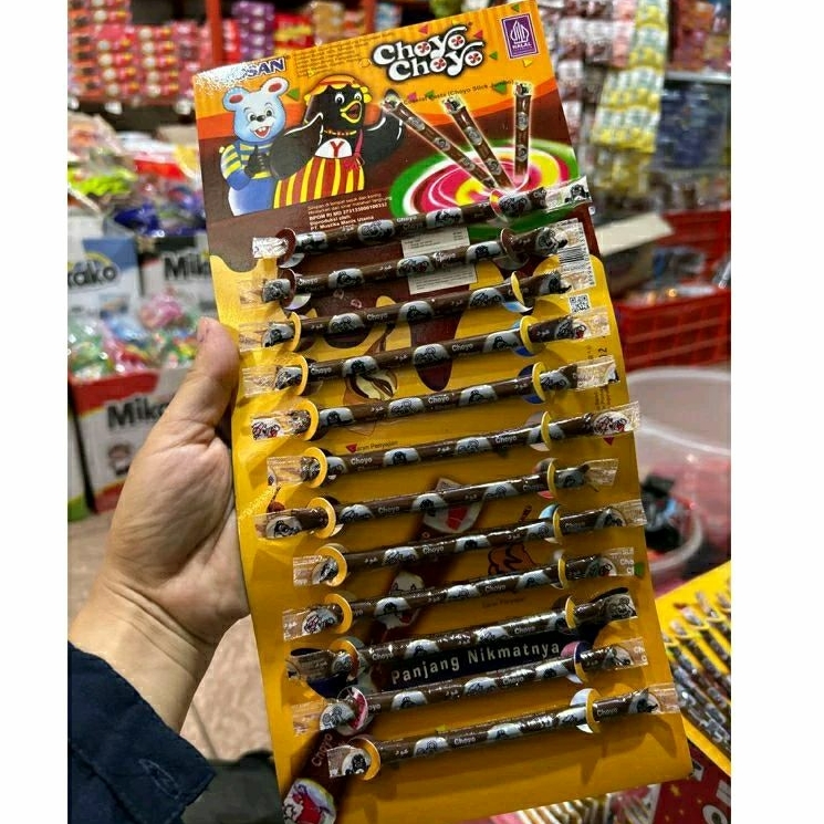 

[ JUMBO ] Choyo Choyo Stick Pasta coklat Jumbo Lembar isi 12 pcs