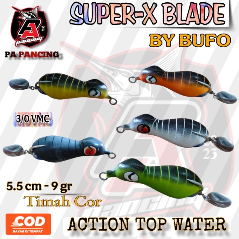 Umpan Lure BUFO SUPER X BLADE Umpan Soft Frog Softfrog / BUFO BERDIRI