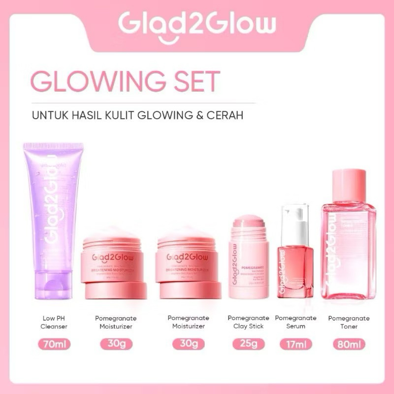 PAKET BUNDLE HEMAT GLAD2GLOW GLOWING SERIES