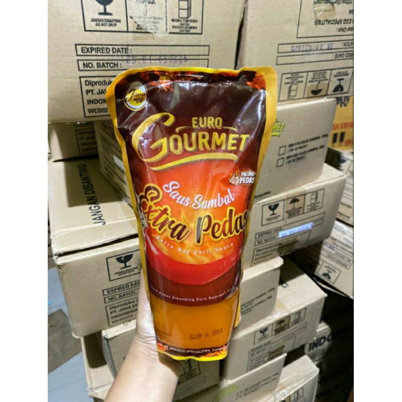 

Saus sambal Gourmet euro extra pedas 1 Kg