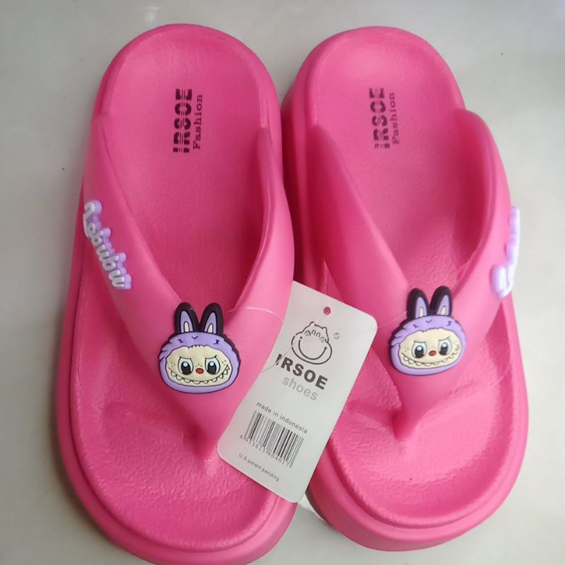 IRSOE Sandal Anak Perempuan Pink Labubu