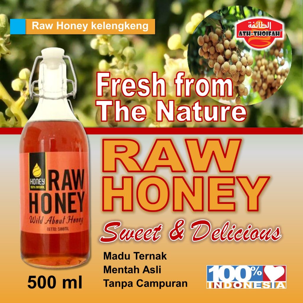 

MADU murni RAW HONEY nektar bunga klengkeng lebah apis melifera tanpa proses RAW/MENTAH