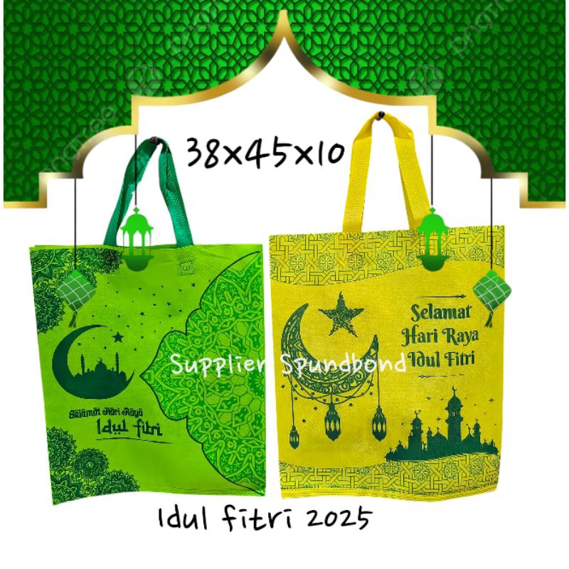 

Tas Lebaran Idul Fitri 38x45x10 Spundbond/Goodie bag isi 12pcs