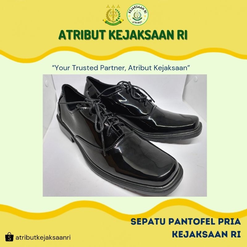 ATRIBUT KEJAKSAAN RI - SEPATU PANTOFEL PRIA KEJAKSAAN RI