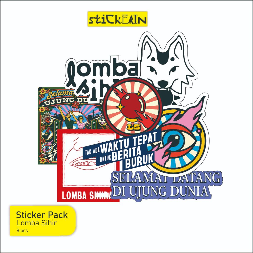 

Sticker Aesthetic Lomba Sihir - Sticker Pack | Stiker Band | Sticker Vinyl | Stiker Helm | Stiker Tumbler | Stiker