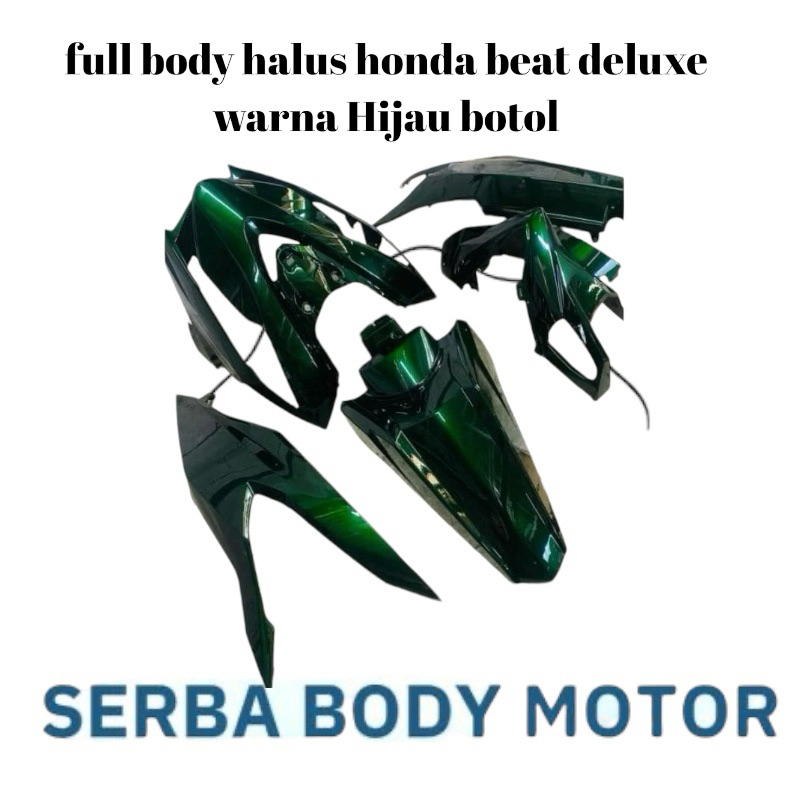 Custom warna body motor honda beat deluxe warna hijau botol biru candy moonlight blue hitam lembayun