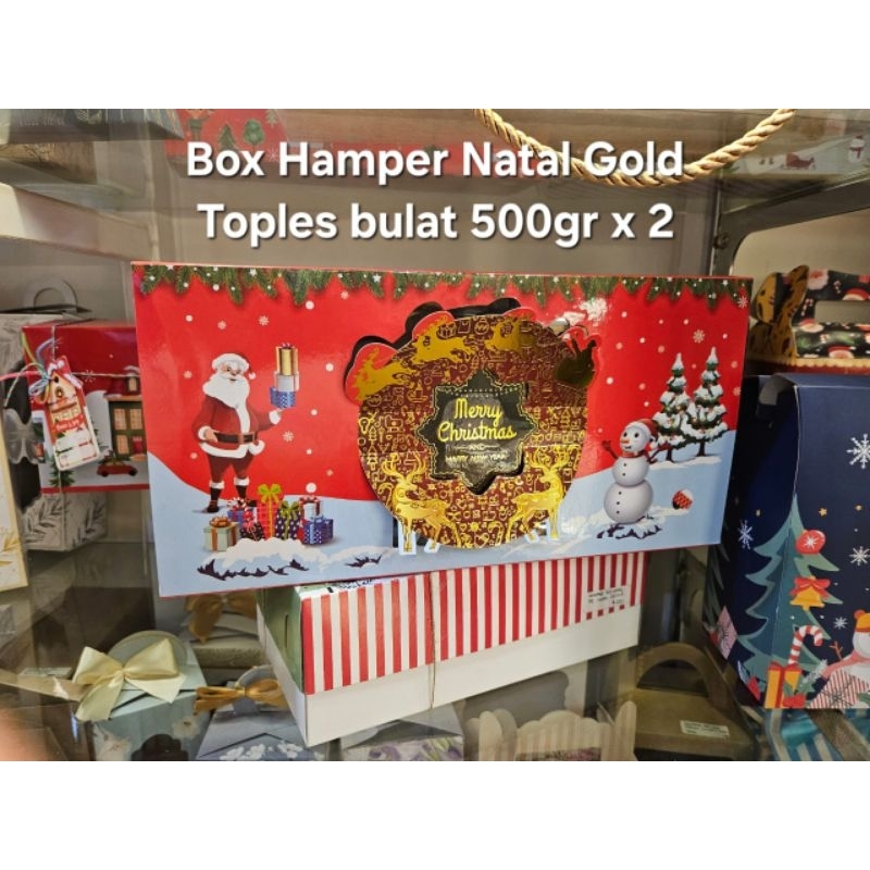 

2pcs Kotak Hampers Natal Christmas toples 500gr x 2