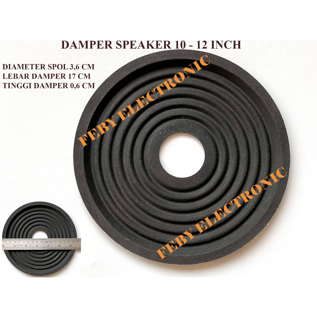 DAMPER SPEAKER 12-15 INCH LOBANG 36MM LEBAR 17 CM DEMPER MEMBRAN SPEAKER