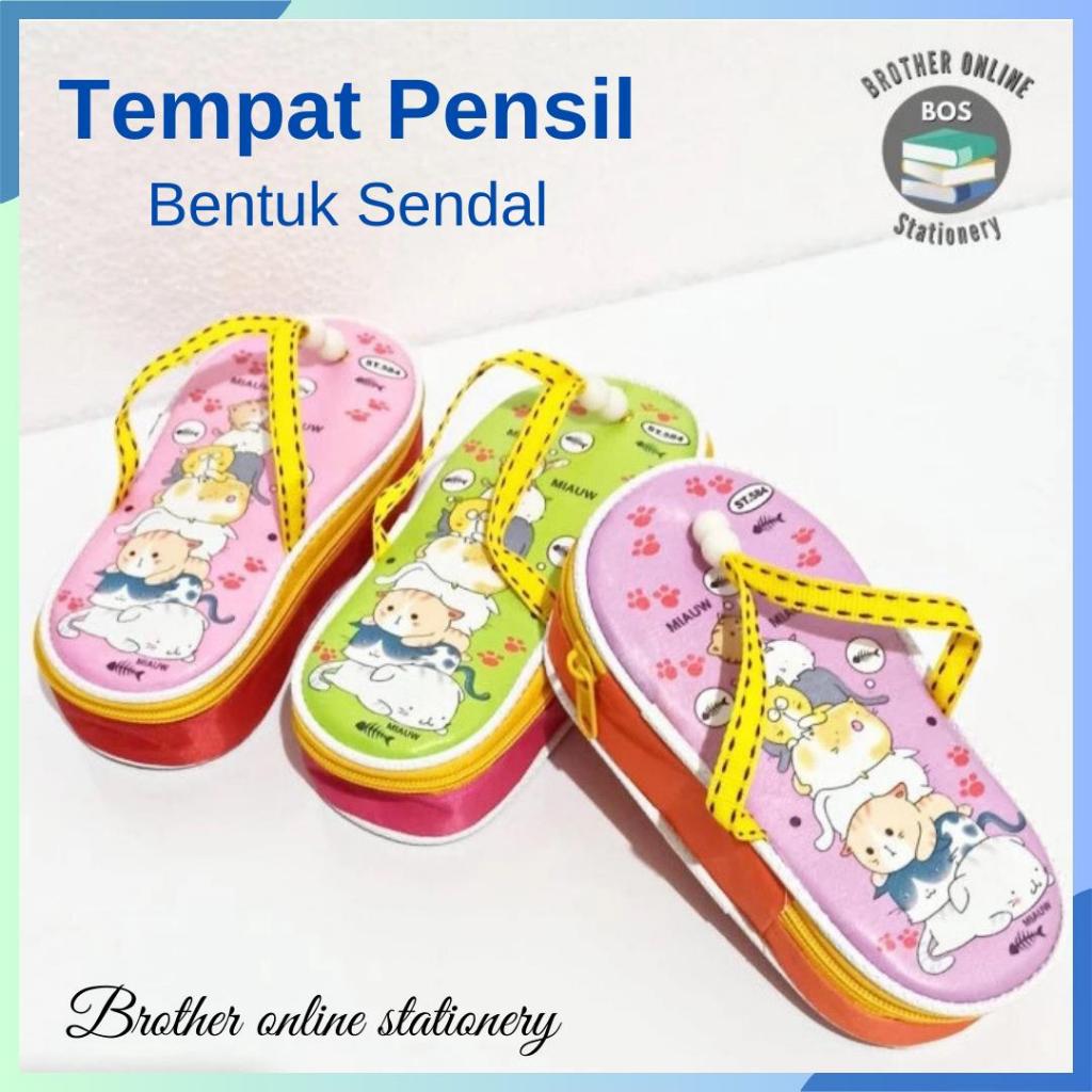 

BOS Kotak Pensil Sleting Bentuk Unik/Zipper Pencil Pouch/Tempat Pensil