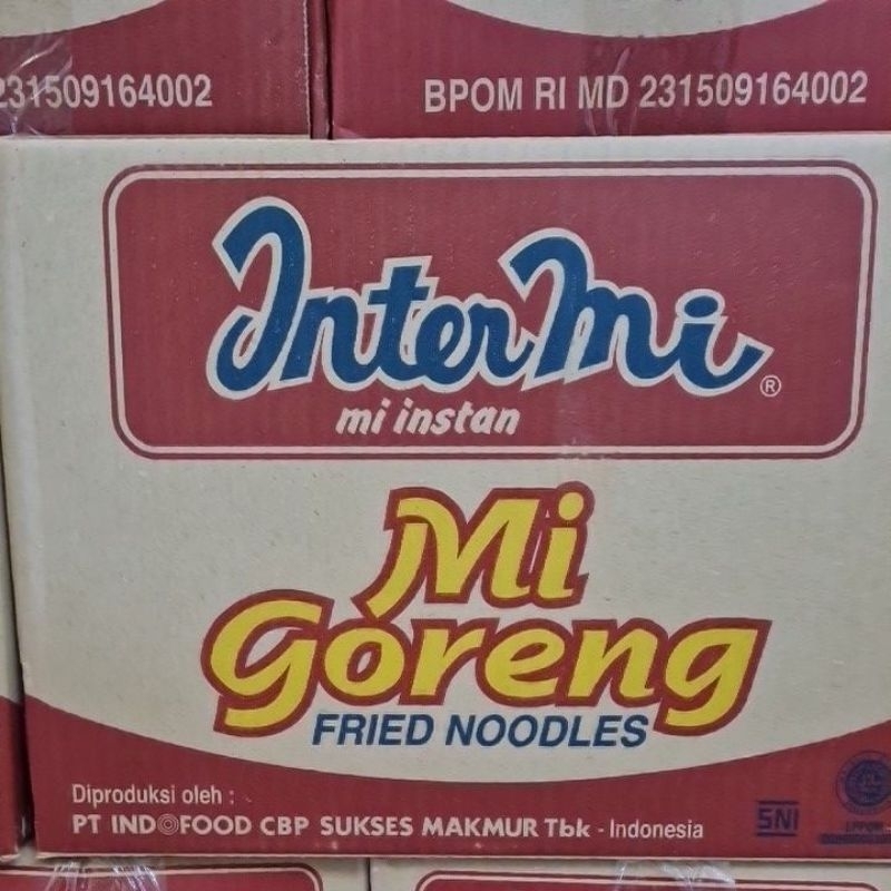 

(Isi 40 bgks) InterMi mie goreng Instan noodles 60gr