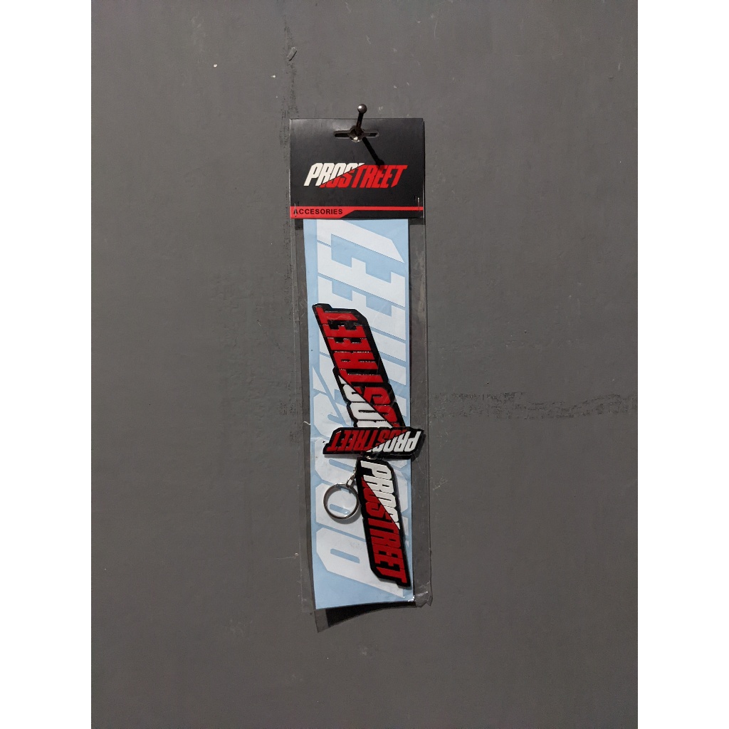 Stiker prostreet dan gantungan kunci prostreet original