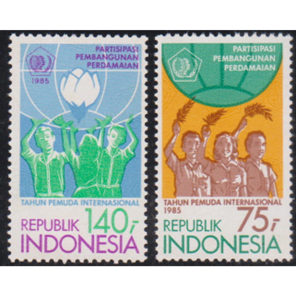 

A 11303 SET LENGKAP PRANGKO TEMA TAHUN PEMUDA INTERNASIONAL 1985 DENGAN KONDISI MNH MINT NEVER HINGED