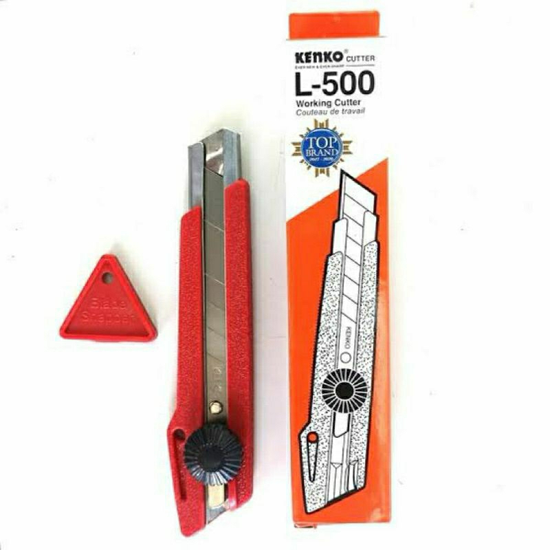 

TERMURAH ! [ 1 LUSIN ] CUTTER BESAR KENKO L500 / PISAU TAJAM