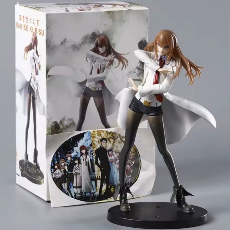 Action Figure Anime Makise Kurisu Putih Steins Gate PVC Collection