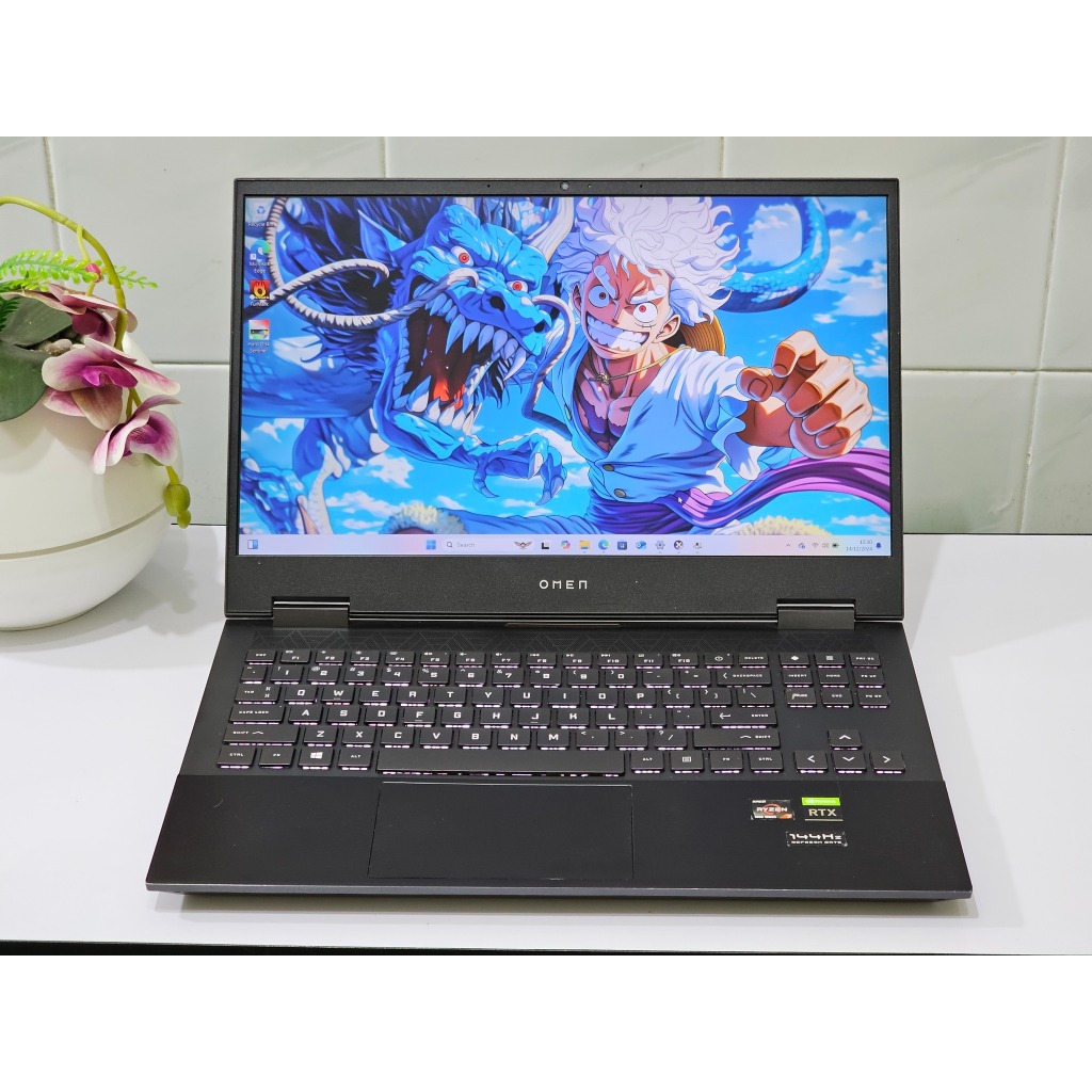 HP OMEN 15 AMD Ryzen 7 4000 Series Nvidia RTX 2060 Ram 16 GB 144 Hz RGB Gaming dan Desain Grafis