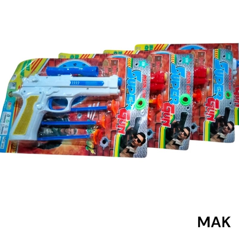 mainan anak pistol peluru karet