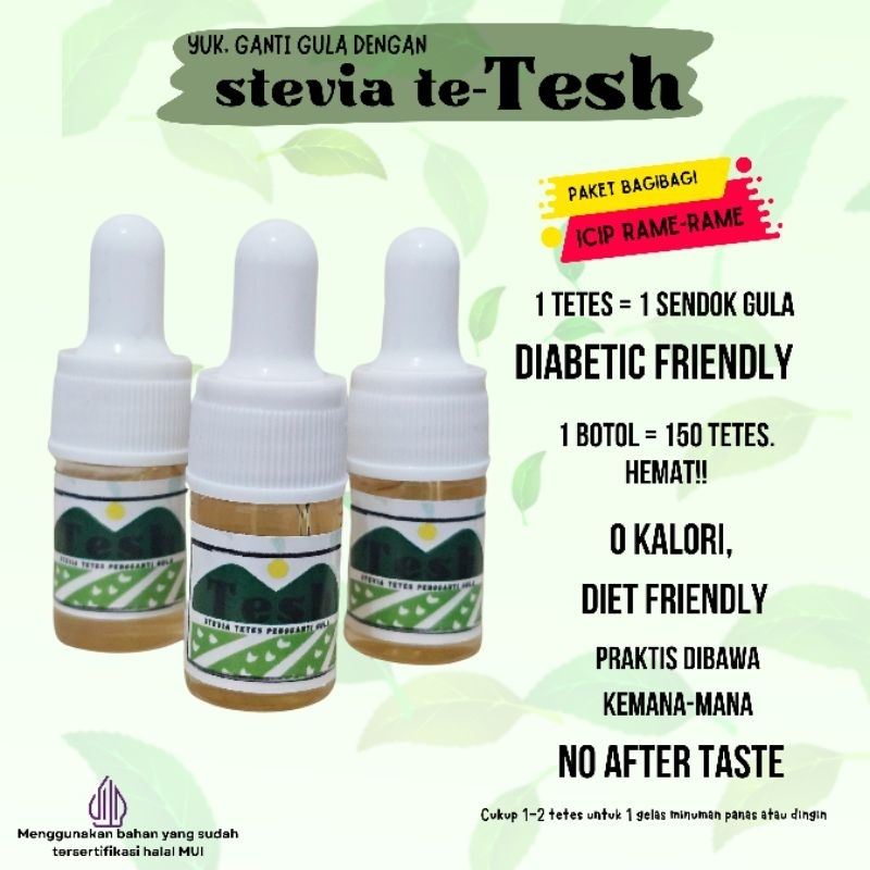 

Stevia cair paket hemat super murah 3x 5ml