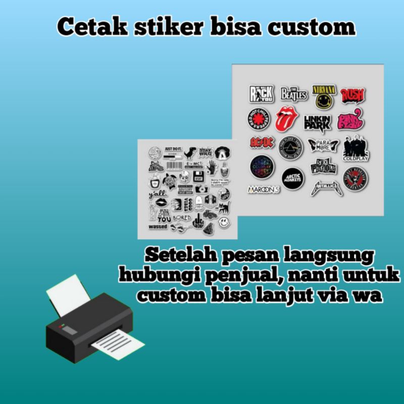 

Stiker Custom Ukuran Bisa Custom