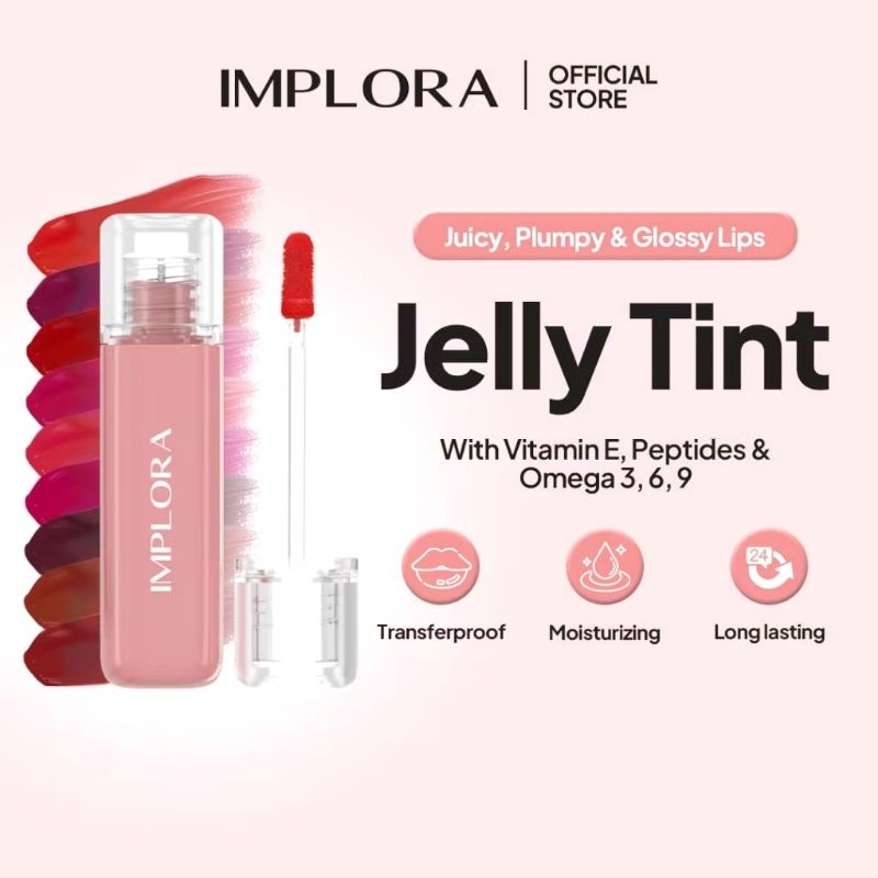 Implora Jelly Tint | Lip tint Implora Glossy Transferproof
