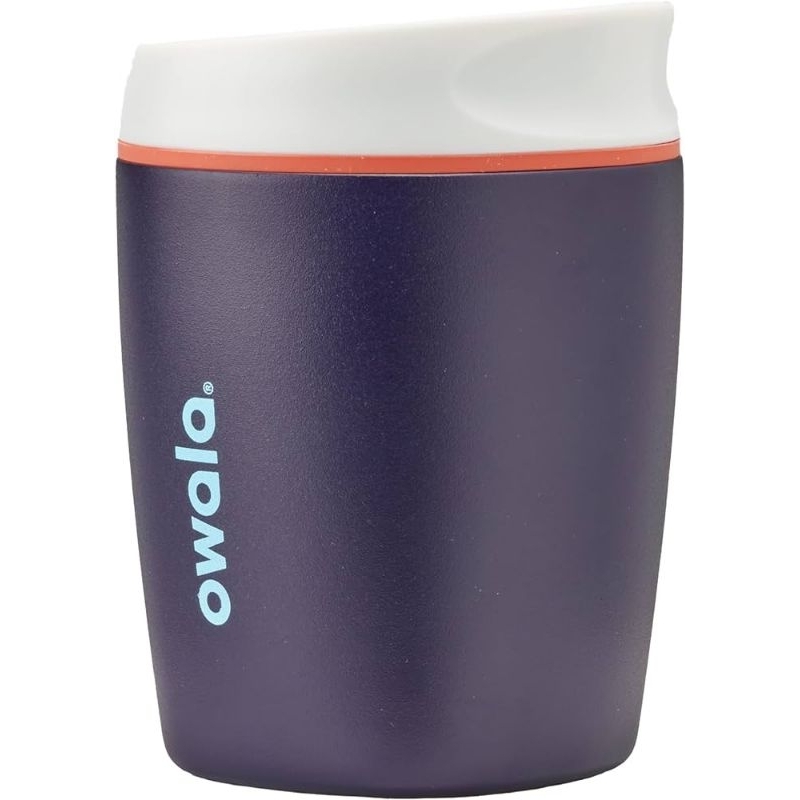 Owala SmoothSip Insulated Stainless Steel Coffee Tumbler, 10 oz, Navy (Telescope Tales)