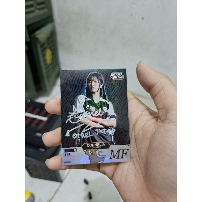 panini card erigo x jkt48 ttd basah