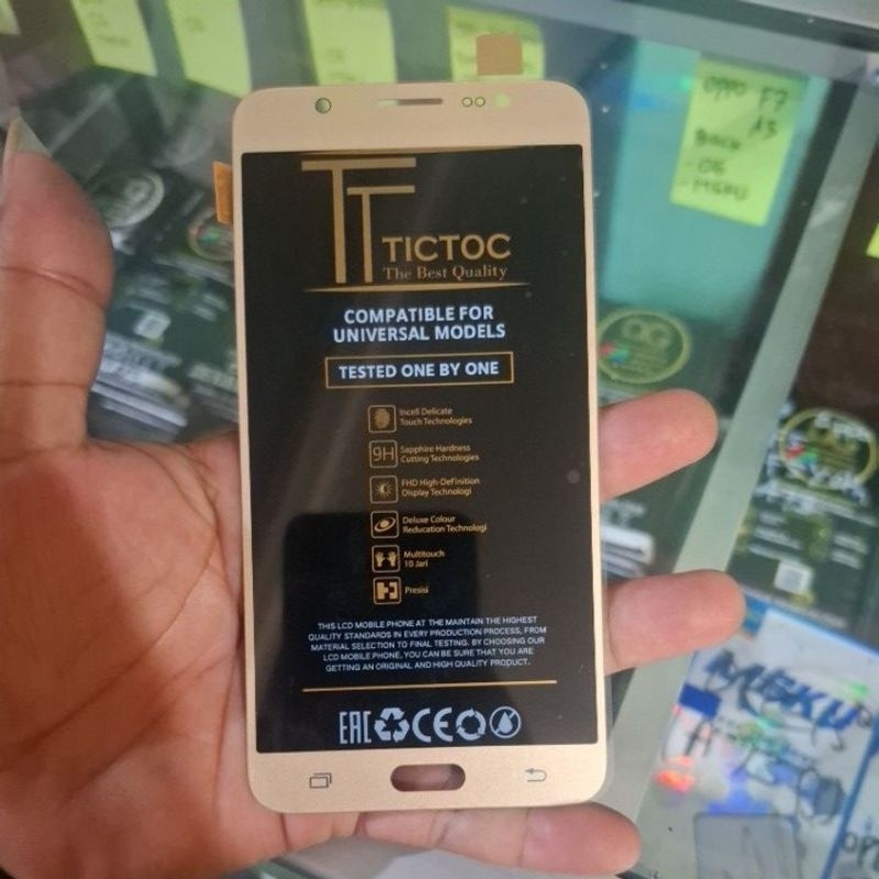 LCD SAMSUNG J7 2016/ J710 GOLD CONTRAS ORI TICTOC