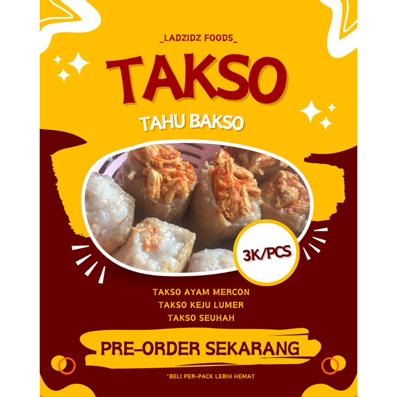 

[SATUAN] TAKSO (Tahu Bakso) dengan topping bervarian