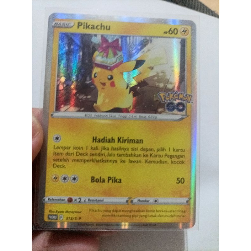 Pikachu 313/S-P - Pokemon Go - Hologram Foil - Pokemon TCG Indonesia