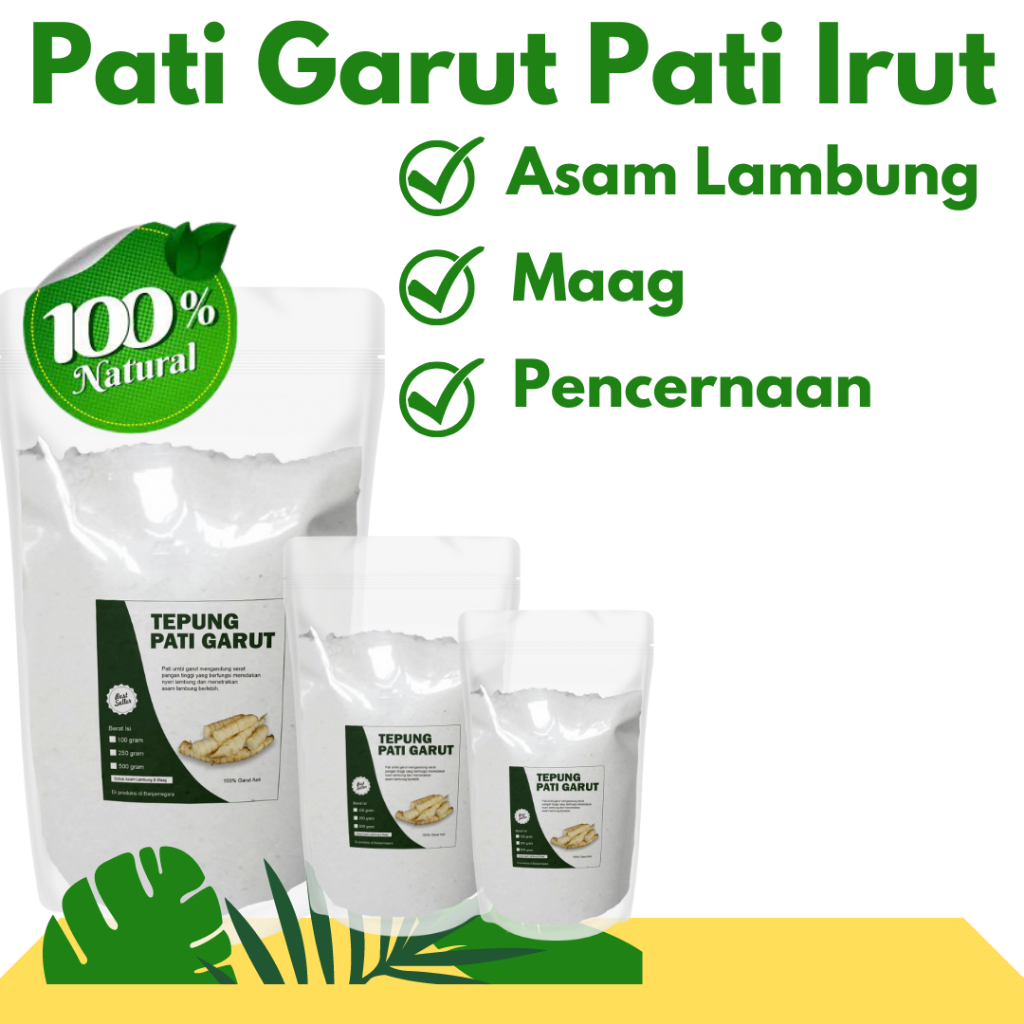 

Tepung Garut Asli Pati Garut Murni Gluuten Free 1 Kg