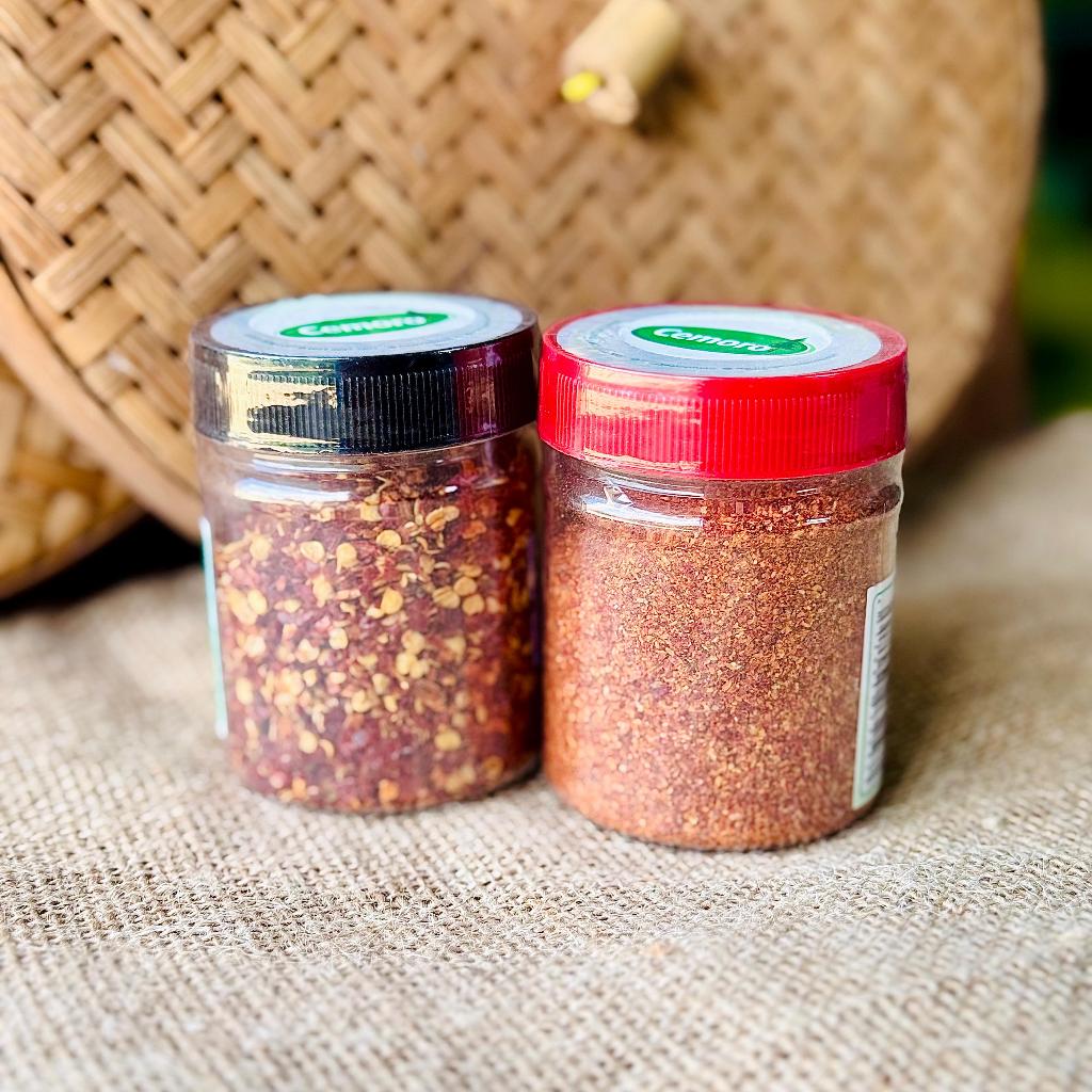 

Paket Cabai Bubuk + Cabai Kasar / Paket Hemat Chili Flakes + Chili Powder