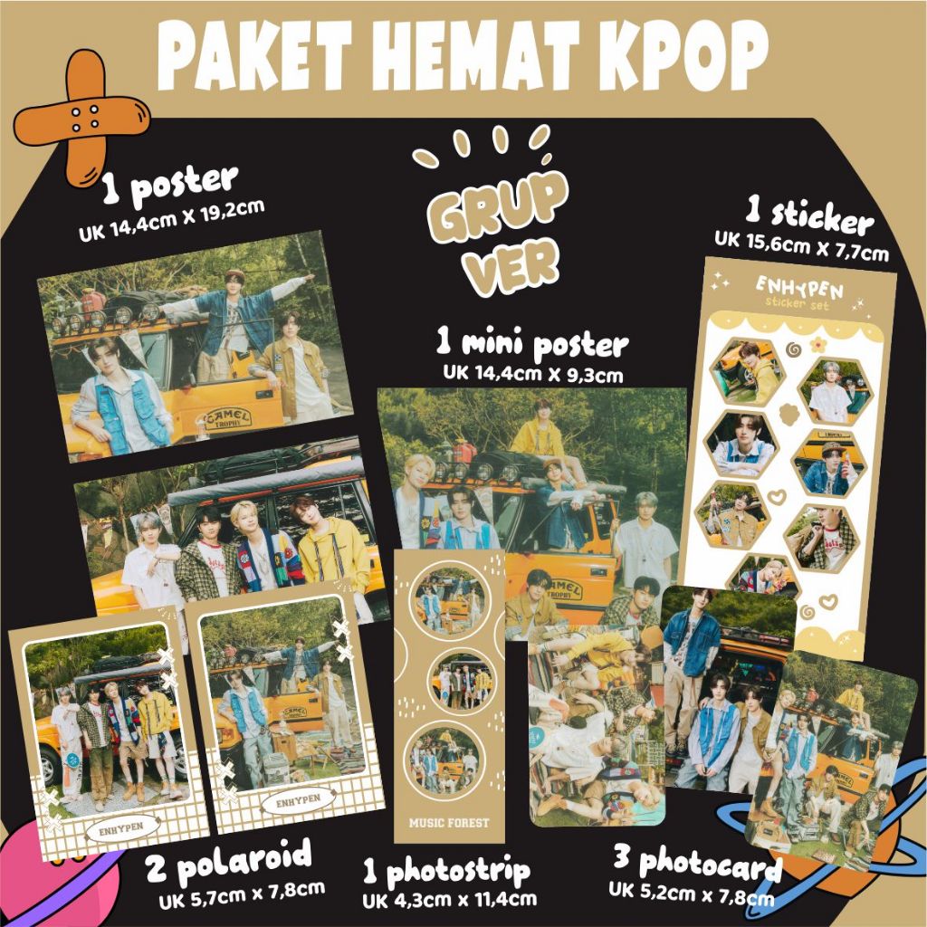 (PACKING BOX) PAKET HEMAT ENHYPEN - FOREST MUSIC    II FANKIT ENHYPEN