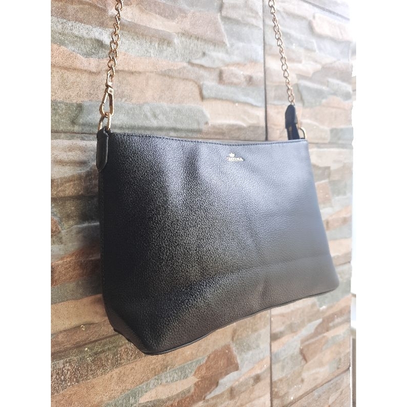 Slingbag Hitam Rantai J. ESTINA - TAS PRELOVED BRANDED ORIGINAL