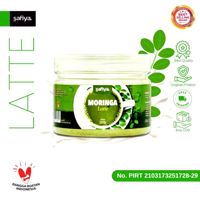 

Safiya Moringa Latte 200 gr / Minuman Serbuk Daun Kelor