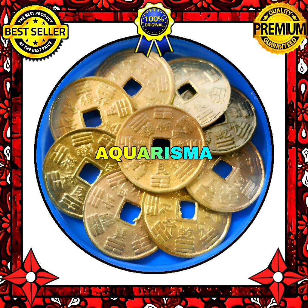 KOLEKSI NUMISMATIK - SOUVENIR KOIN GOBOG EMAS CHINA GOOD QUALITY