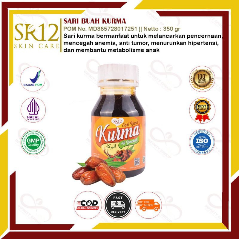 

[COD] Sari Kurma SR12 | Sari Buah Kurma Murni | Mengatasi Masalah Lambung Usus Hati | Menormalkan HB