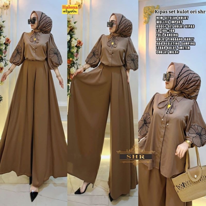 KIPAS SET KULOT + KALILA SETELAN KULOT ORI SHR