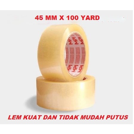 

LAKBAN BENING 45 MM X 100 YARD PEREKAT KUAT DAN TIDAK MUDAH PUTUS