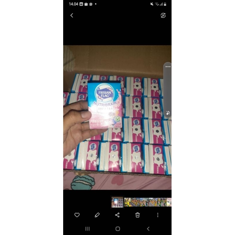 

susu frisian flag rasa strawberry dapat 3 pcs