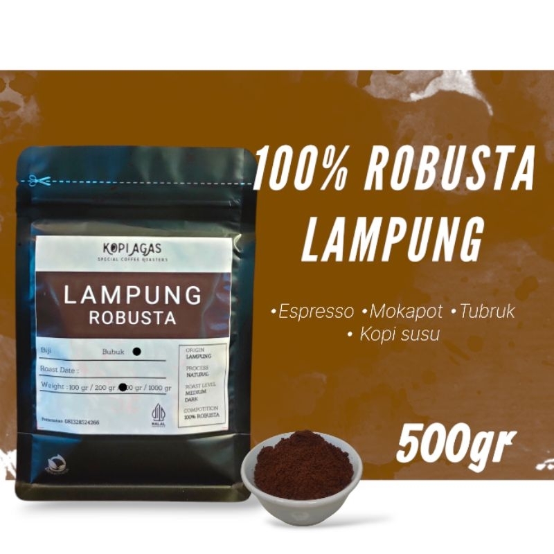 

KOPI BUBUK ROBUSTA 500 GR | KOPI BUBUK HITAM 100% MURNI | KOPI SPESIAL TANGGAMUS LAMPUNG