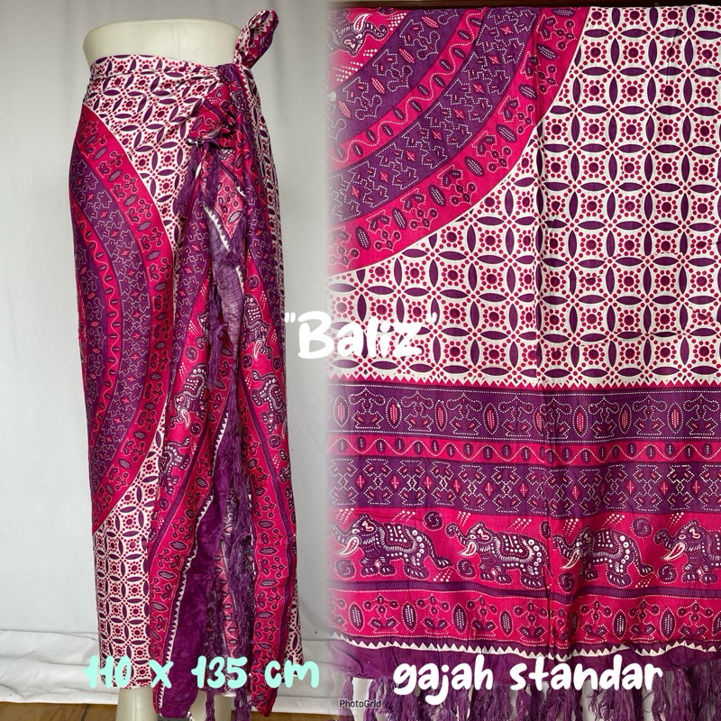 De Kain Bali Pantai - Kain Bali Motif Mandala Gajah Baru Standar - Sarung Pantai AksaBalizz - Sarung